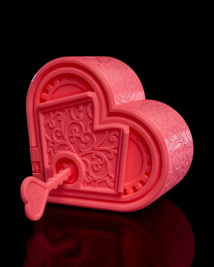 Heart Secret Box with Key